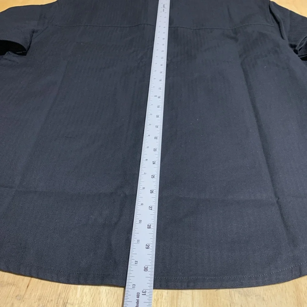 Air Jordan Essentials Button Down Shirt‎ Mens L Black Long Sleeve FV7446 010